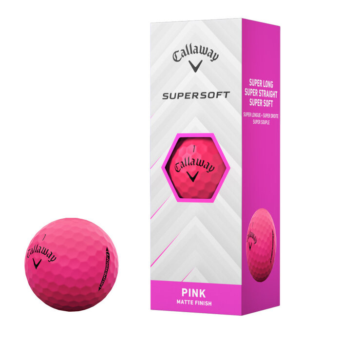 Callaway Callaway SuperSoft 2025 Pelotas de Golf - Rosa - 12 Unidades