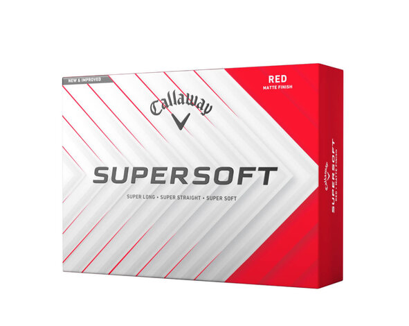 Callaway Callaway SuperSoft 2025 Pelotas de Golf - Rojo - 12 Unidades