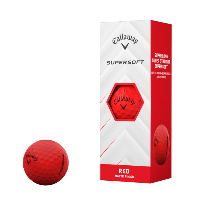 Callaway Callaway SuperSoft 2025 Pelotas de Golf - Rojo - 12 Unidades
