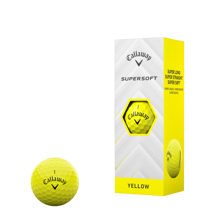 Callaway Callaway SuperSoft 2025 Pelotas de Golf - Amarillo - 12 Unidades