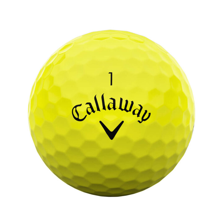 Callaway Callaway Warbird 2025 Distance+ Pelotas de Golf - Amarillo - 12 Unidades