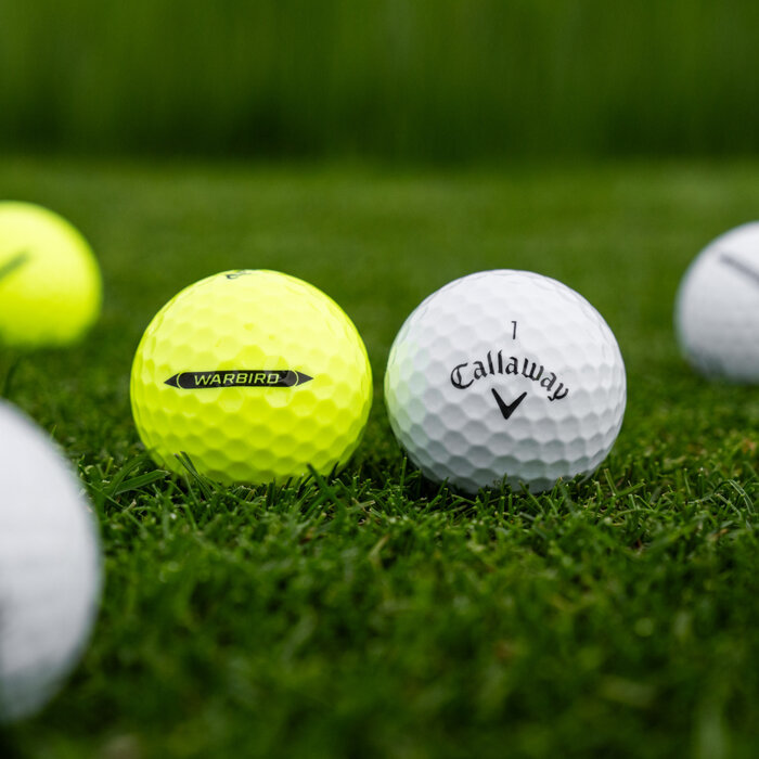Callaway Callaway Warbird 2025 Distance+ Pelotas de Golf - Amarillo - 12 Unidades