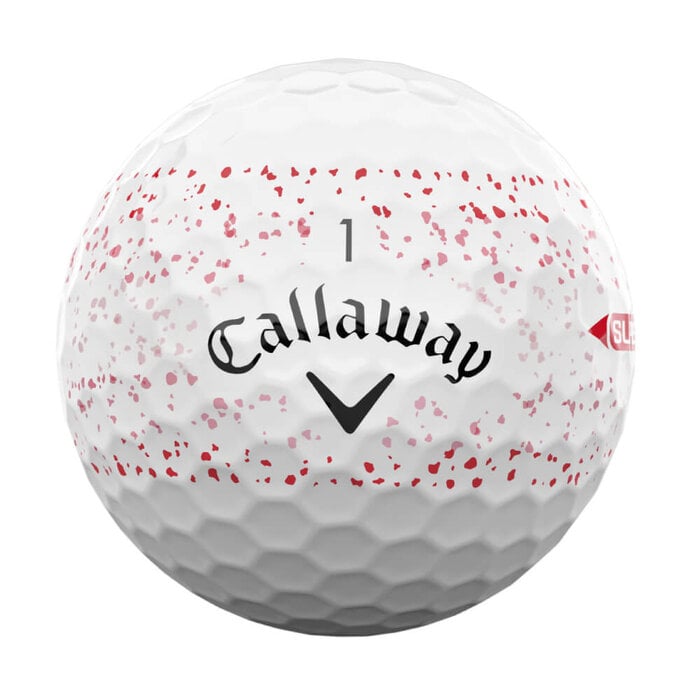 Callaway Callaway SuperSoft Splatter 360 Red 2025 Bolas de golf - Blanco Rojo