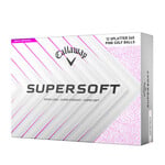 Callaway SuperSoft Splatter 360 Pink 2025 Bolas de golf - Blanco Rosa