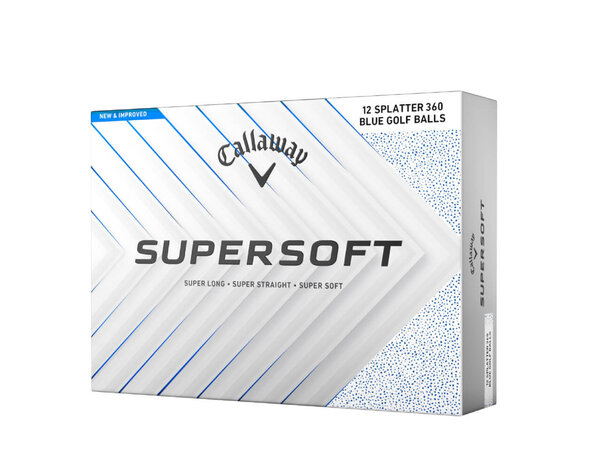 Callaway Callaway SuperSoft Splatter 360 Blue 2025 Pelotas de Golf - Blanco Azul