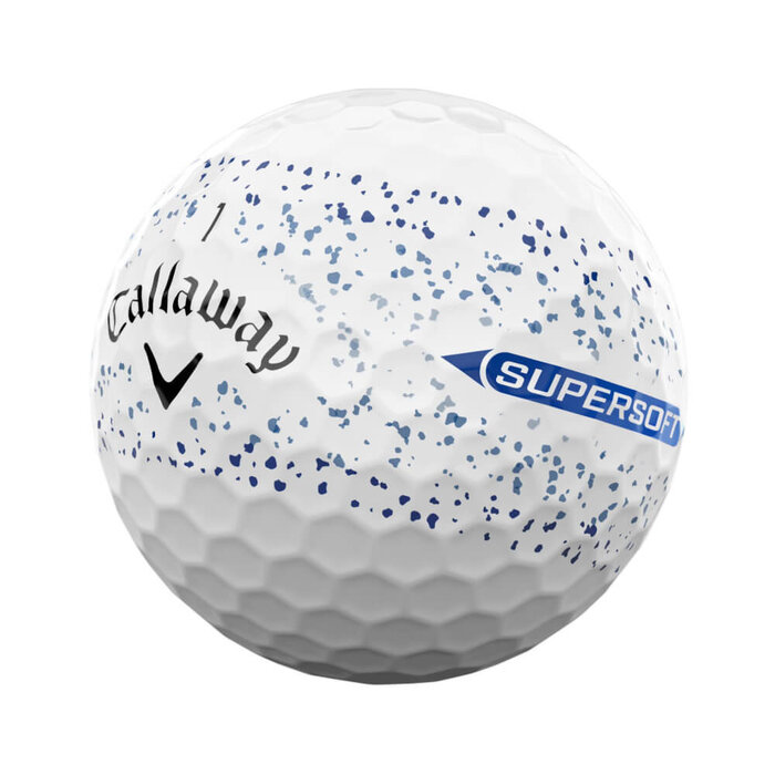 Callaway Callaway SuperSoft Splatter 360 Blue 2025 Pelotas de Golf - Blanco Azul