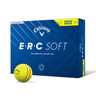 Callaway Callaway ERC Soft Triple Track Pelotas de Golf 2025 - Amarillo - 12 Unidades