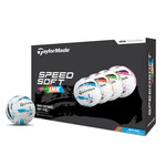TaylorMade SpeedSoft Ink Multi Bolas de golf 2025 - Blanco - 12 Unidades