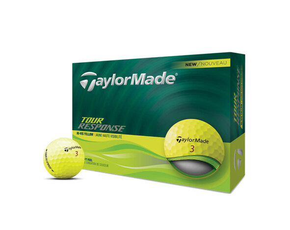 TaylorMade TaylorMade Tour Response Bolas de golf 2025 - Amarillo - 12 Unidades