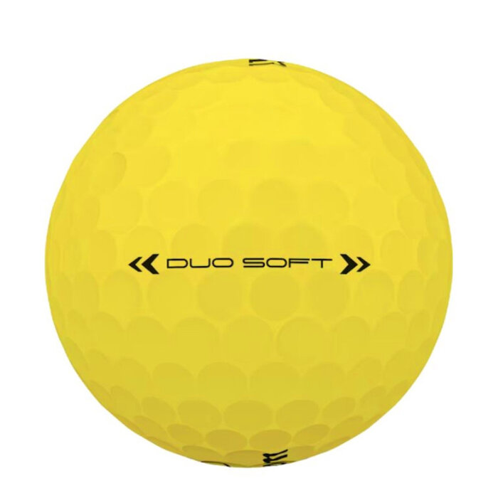 Wilson Wilson DUO Soft Pelotas de Golf 2025 - Amarillo - 12 Unidades