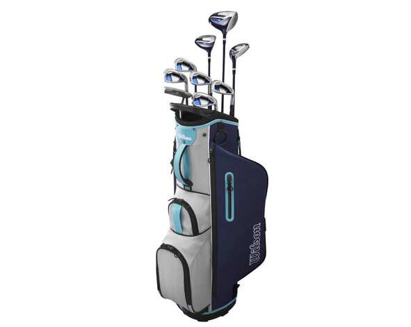 Wilson Wilson Ultra HL Set de golf de 13 piezas para mujer | Bolsa de golf carro (varilla de grafito)