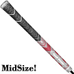 GolfPride GolfPride MultiCompound Plus 4 Teams MIDSIZE Grip - Carbón Gris Rojo