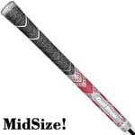 GolfPride MultiCompound Plus 4 Teams MIDSIZE Grip - Carbón Gris Rojo
