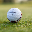 Wilson Wilson DUO Soft TRK360 Bolas de golf 2025 - Blanco Rojo - 12 Unidades