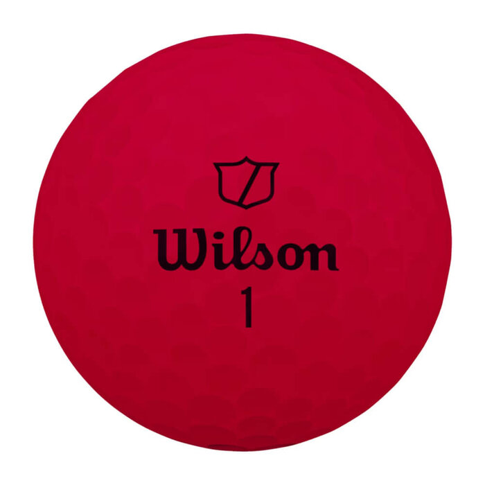Wilson Wilson DUO Soft Pelotas de Golf 2025 - Rojo - 12 Unidades
