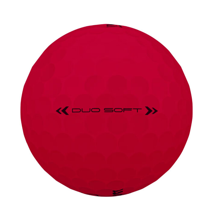 Wilson Wilson DUO Soft Pelotas de Golf 2025 - Rojo - 12 Unidades
