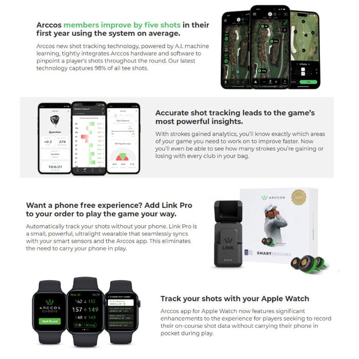 Arccos Arccos Smart Gen4+ Sensors 2025 (Set 14 Pieces)