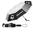 TaylorMade Taylormade 54" Paraguas de golf plegable compacto de doble dosel 2025 - Negro Blanco