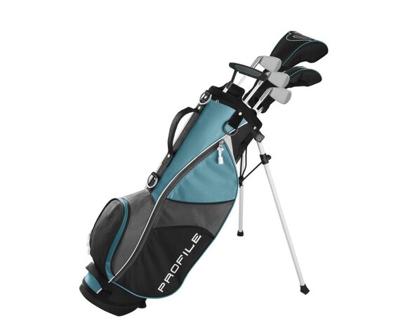 Wilson Wilson Profile JGi Set de Golf Junior de 9 Piezas | Bolsa de golf trípode - Azul (11-14 Años)