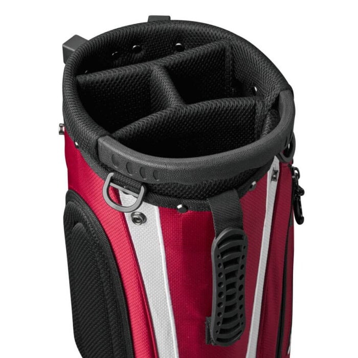 Wilson Wilson QS Bolsa de golf trípode 2025 - Rojo Blanco Negro