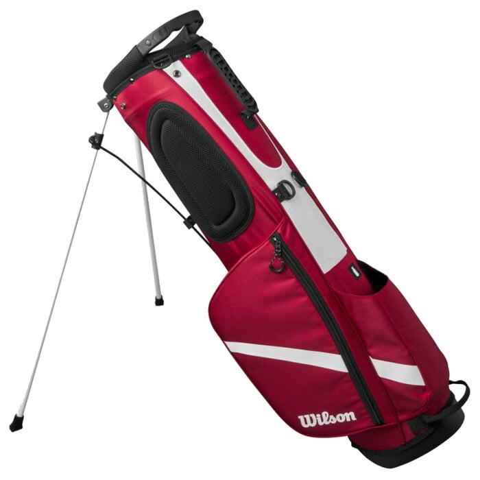 Wilson Wilson QS Bolsa de golf trípode 2025 - Rojo Blanco Negro