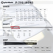 TaylorMade TaylorMade P-790 Forged Irons 4-PW 2025 (steel shaft)