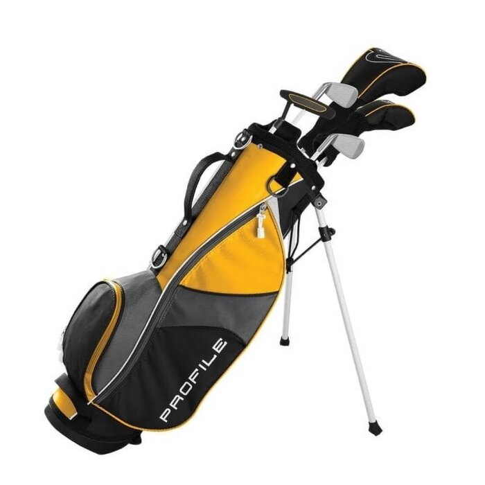Wilson Wilson Profile JGi 8-Piece Junior Golf Set | Stand Bag - Yellow (8-11 Years) - LEFT