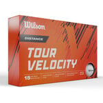Wilson Tour Velocity Distance Pelotas de Golf 2024 - Blanco - 15 Unidades
