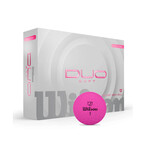 Wilson DUO Soft Golf Balls 2025 - Pink - 12-Pack