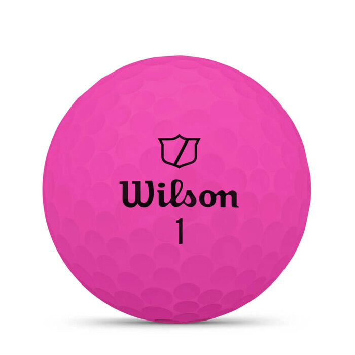 Wilson Wilson DUO Soft Pelotas de Golf 2025 - Rosa - 12 Unidades
