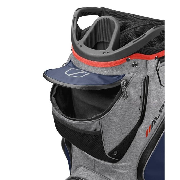 Wilson Wilson Alpine Dry Waterproof Cart Bag 2025 - Grey Navy Red