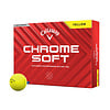 Callaway Bolas de golf Callaway Chrome Soft 2024 - Amarillas - 12 Unidades