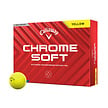Callaway Bolas de golf Callaway Chrome Soft 2024 - Amarillas - 12 Unidades