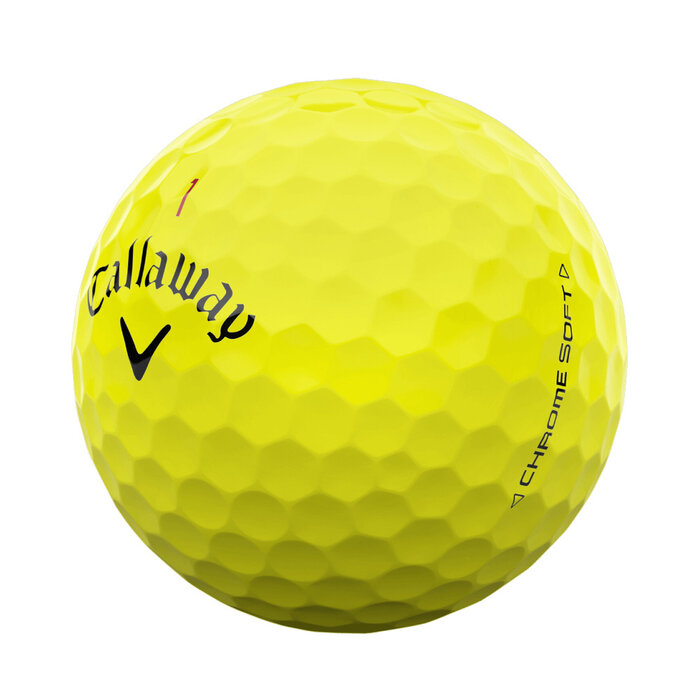 Callaway Bolas de golf Callaway Chrome Soft 2024 - Amarillas - 12 Unidades