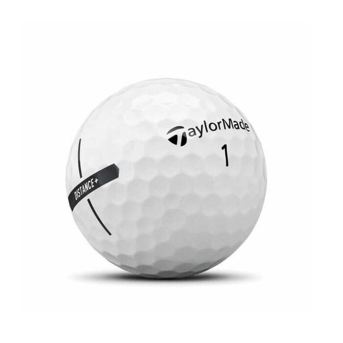 TaylorMade TaylorMade Distance+ Bolas de golf 2025 - Blanco - 12 Unidades