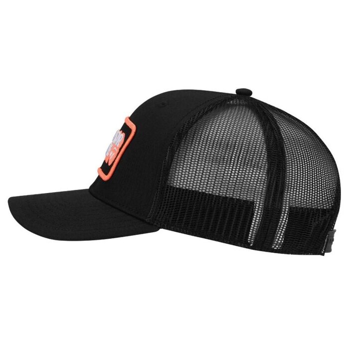 TaylorMade TaylorMade Ventura Retro Trucker Gorra de Golf 2025 - Negro Naranja