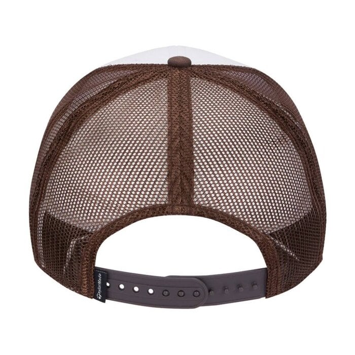 TaylorMade TaylorMade Ventura Retro Trucker Gorra de Golf 2025 - Marrón Blanco