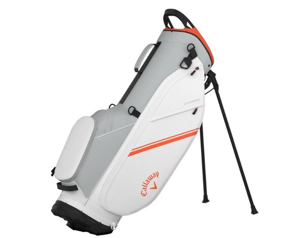 Callaway Callaway Chase 4 Stand Bag 2025 - White Silver Orange