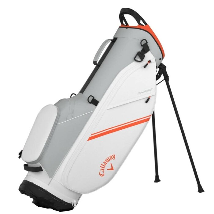 Callaway Callaway Chase 4 Stand Bag 2025 - White Silver Orange