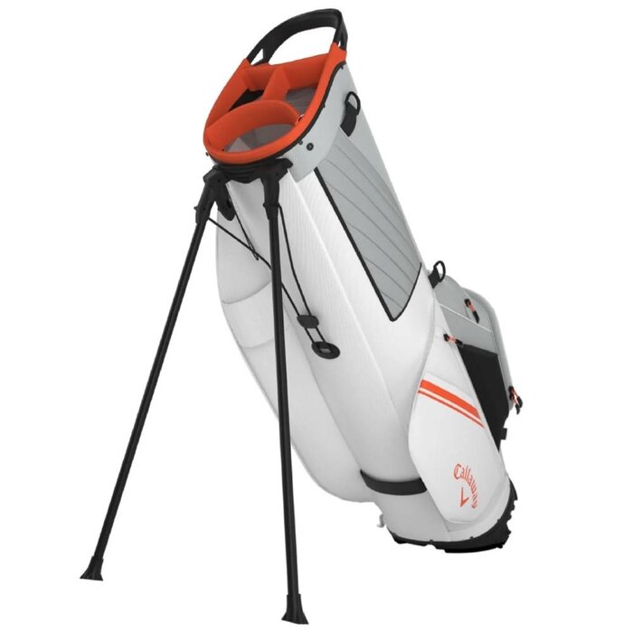 Callaway Callaway Chase 4 Stand Bag 2025 - White Silver Orange