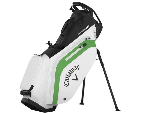 Callaway Callaway Fairway 14 Elyte Bolsa de golf trípode 2025 - Blanco Negro Verde