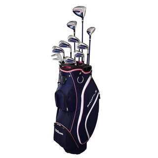 Wilson Wilson Profile Set de golf para mujer de 13 piezas 2025 | Bolsa de golf carro (varilla de grafito)