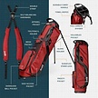Sunday Golf Sunday Golf El Camino Stand Bag - Burgundy