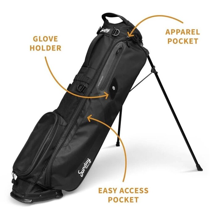 Sunday Golf Sunday Golf El Camino Stand Bag - Matte Black