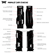 PXG PXG Minimalist Carry Bolsa de golf trípode 2025 - Negro Blanco