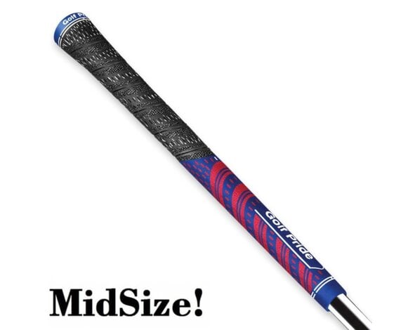 GolfPride GolfPride MultiCompound Team MIDSIZE Grip - Carbón Azul Rojo