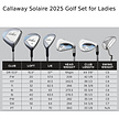Callaway Callaway Solaire Black Set de Golf para Mujer de 14 Piezas 2025 | Bolsa de golf carro (varilla de grafito)