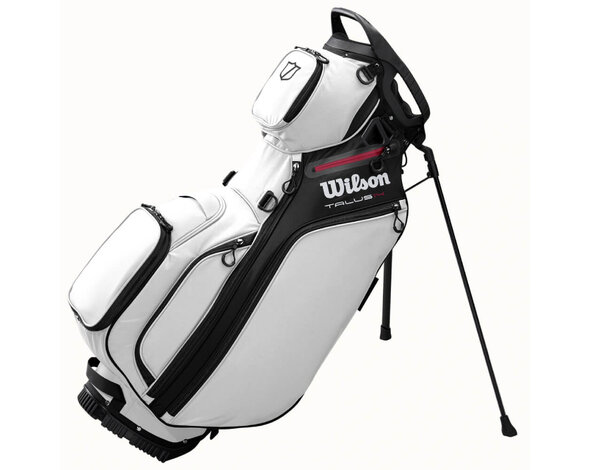 Wilson Wilson Talus 14 Bolsa de golf trípode híbrida 2025 - Blanco Negro