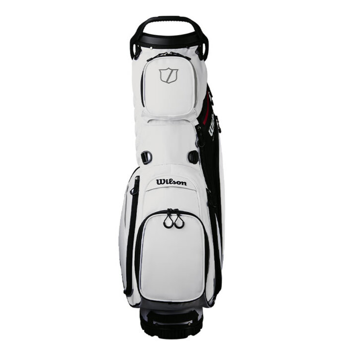 Wilson Wilson Talus 14 Bolsa de golf trípode híbrida 2025 - Blanco Negro