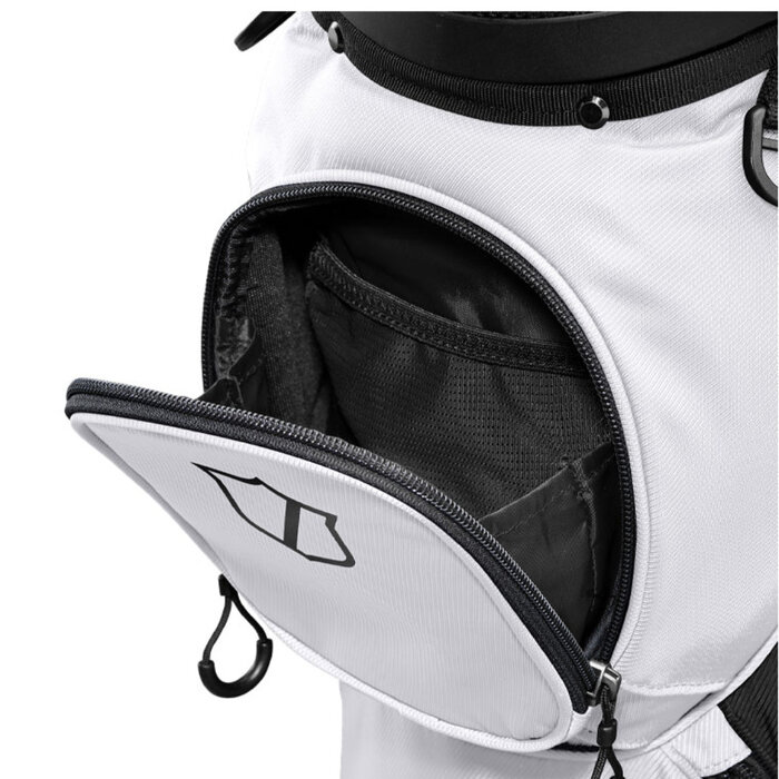 Wilson Wilson Talus 14 Bolsa de golf trípode híbrida 2025 - Blanco Negro